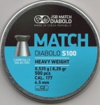 JSB Match Diabolo S100 0,535 g, opakowanie 500 sztuk JSB Match Diabolo S100 0,535 g, opakowanie 500 sztuk